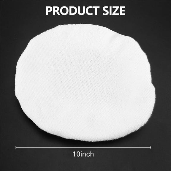 5Pcs 10 Inch Car Polisher Buffing Pad Bonnet Polishing Waxer Replacement