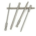 5Pcs 100Mm Ball End Hexagon Head Long Screwdriver Drill Bits