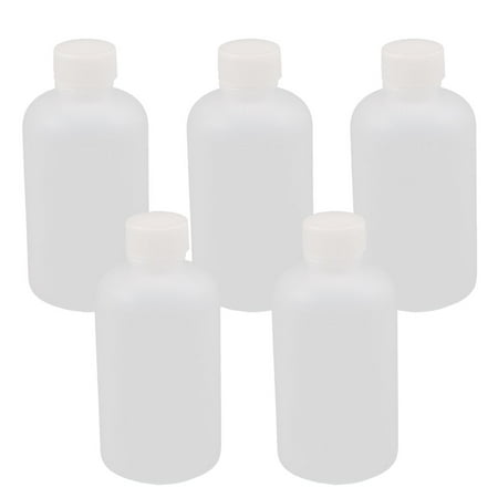5Pcs 100ml Plastic Small Mouth Chemical Laboratory Reagent Bottle Sample Bottle