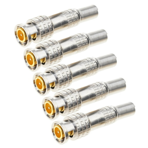 Easy Installation BNC Male Connector Solderless BNC Compression Connector for CCTV Security Camera Systems Coax Cable