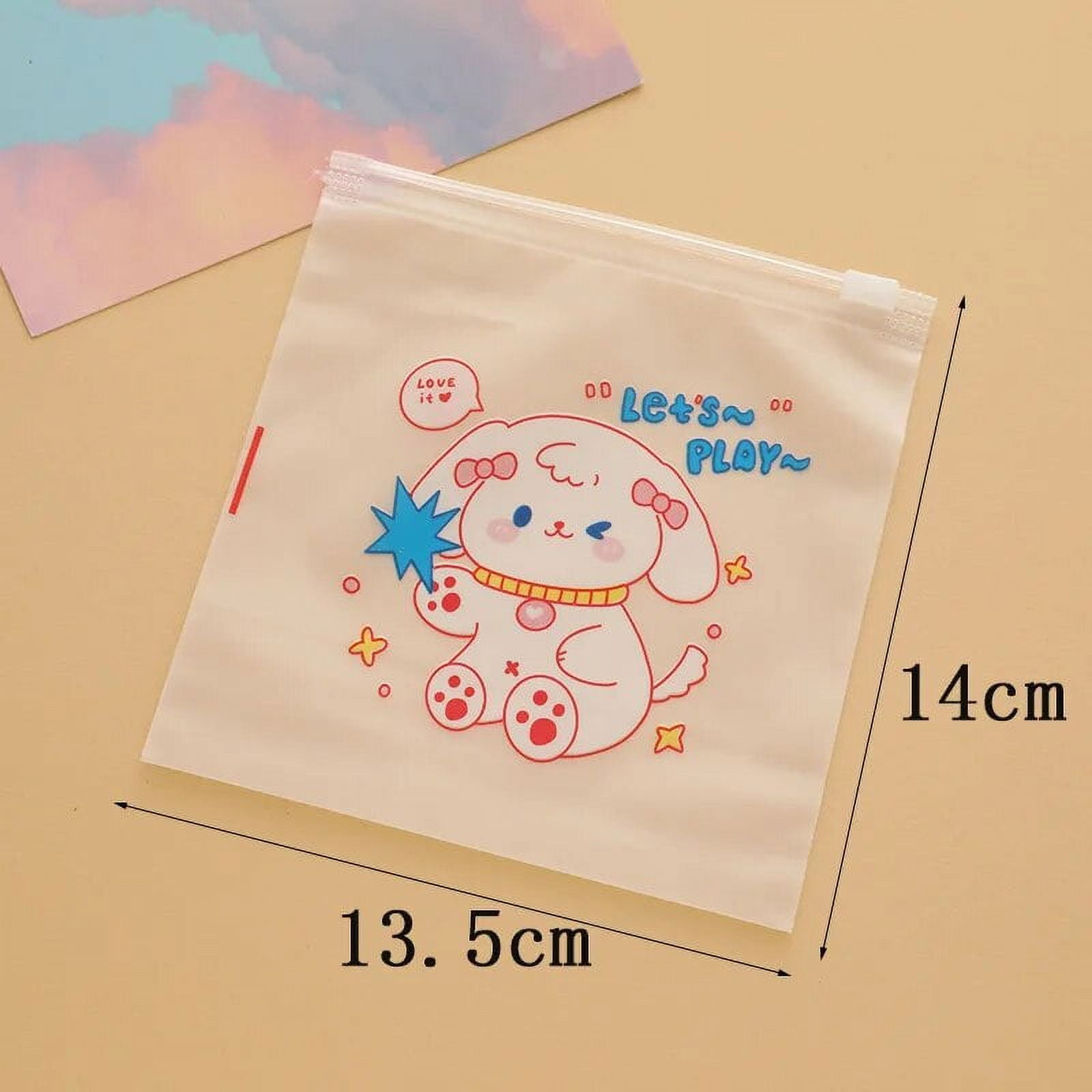 5Pcs/10Pcs Sanrio Hello Kitty Storage Bag Kawaii Cartoon Cute Kuromi My