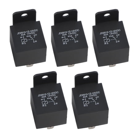 5Pcs 12 Volt 40 Amp Multipurpose Relay for Cars Motorcycles Electrical Use,Simple Operation, One Step Use, Save Your Time