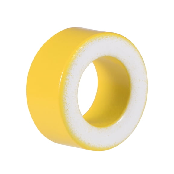 5Pcs 12 x 20.5 x 9.8mm Ferrite Ring Iron Powder Toroid Cores Yellow White