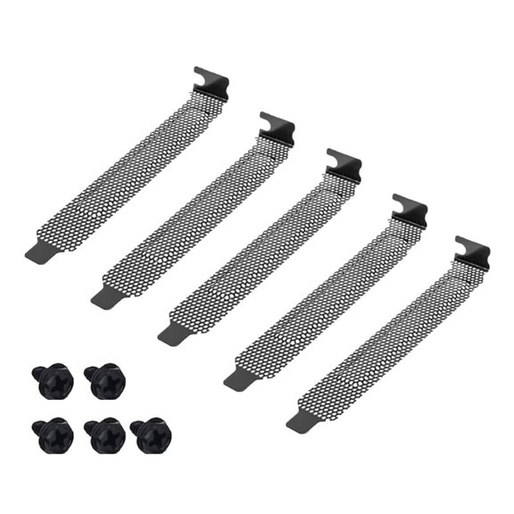 5Pcs 12cm Metal Dust Cover for Computer Case Rear PCI Slots to Prevent Dust Entry and Protect Internal Hardware