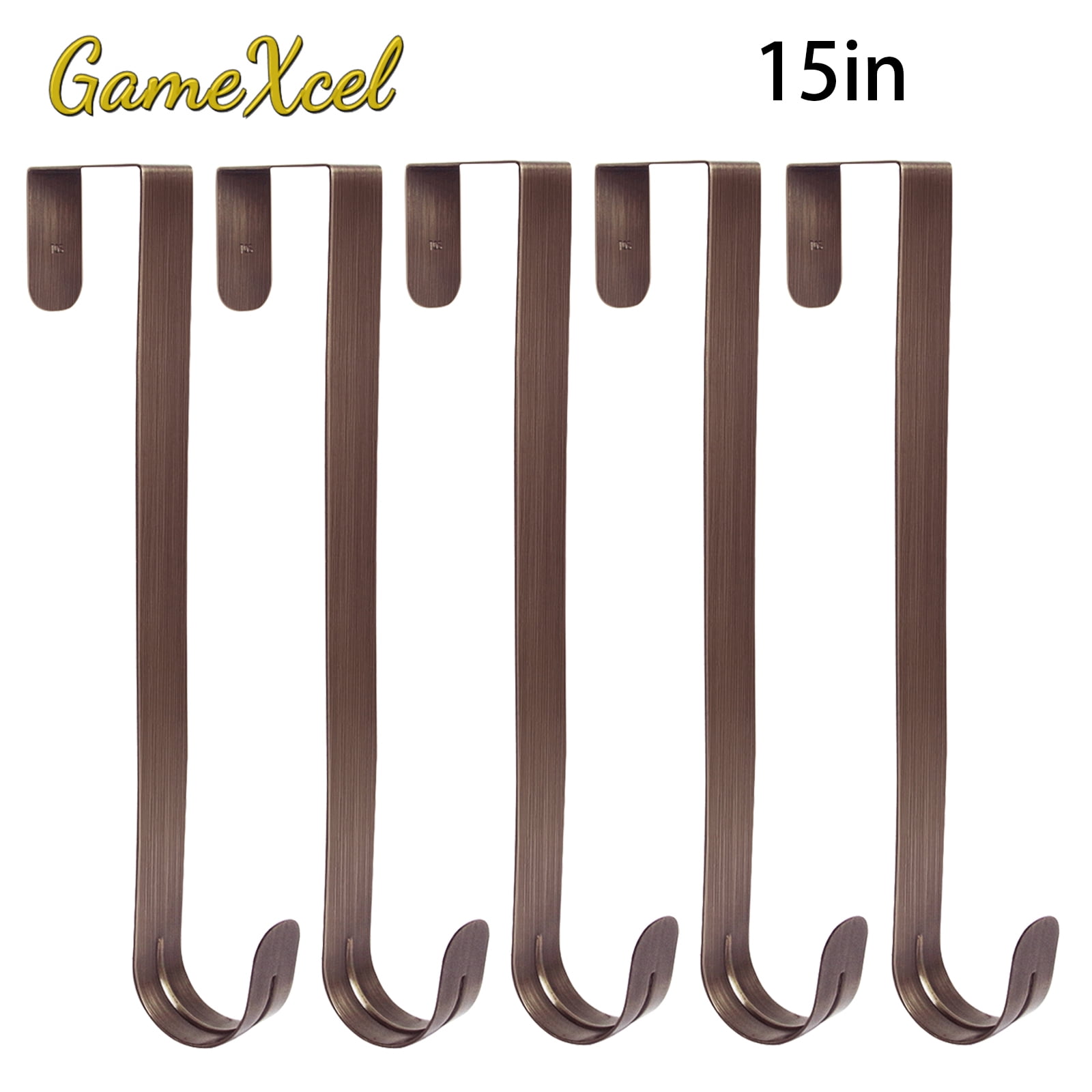 5Pcs 15in Wreath Hanger Metal Wreath Holder Door Hook for Xmas