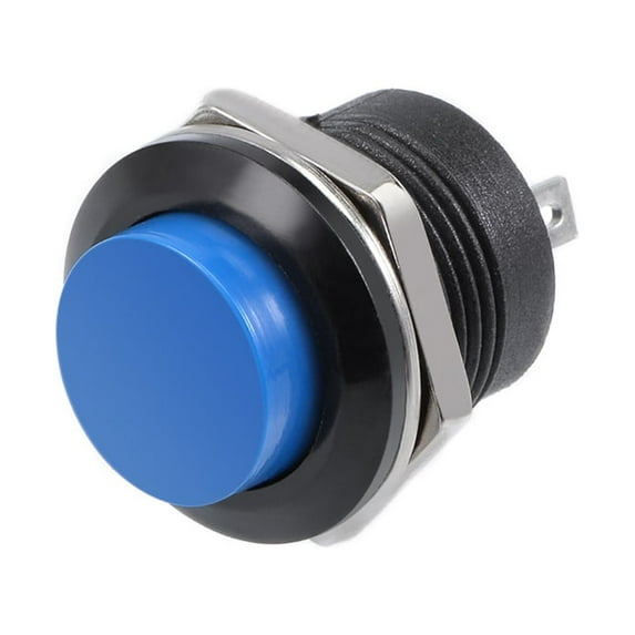 5Pcs,16mm Blue Momentary Push Button Switch Round Button R13-507 SPST 1 NO 1 NC