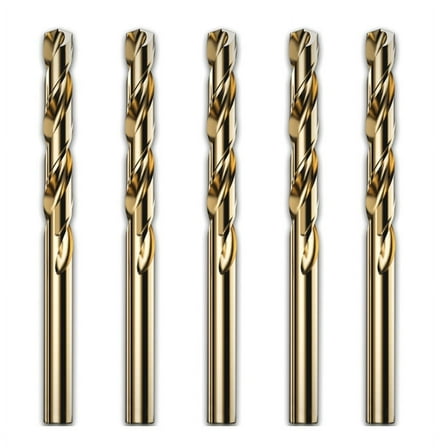 5Pcs 2/3/4/5/6/7/8/9/10mm M42 HSS Twist Drill Bit Set High Cobalt Drill Bit for Stainless Steel Wood Metal Drilling