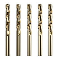 5Pcs 2/3/4/5/6/7/8/9/10mm M42 HSS Twist Drill Bit Set High Cobalt Drill Bit for Stainless Steel Wood Metal Drilling