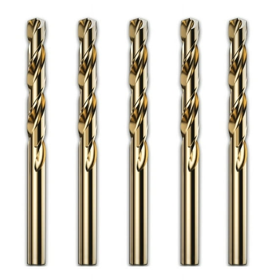 5Pcs 2/3/4/5/6/7/8/9/10mm M42 HSS Twist Drill Bit Set High Cobalt Drill Bit for Stainless Steel Wood Metal Drilling