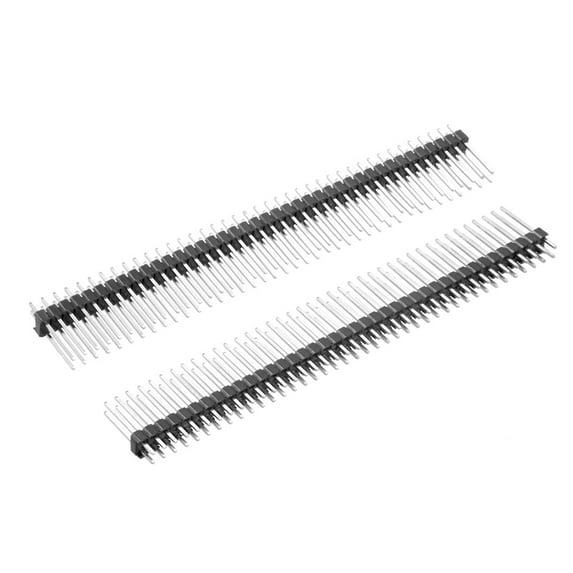 5Pcs 2.54mm Pitch 40-Pin 15mm Length 2 Row Straight Connector Pin Header Strip
