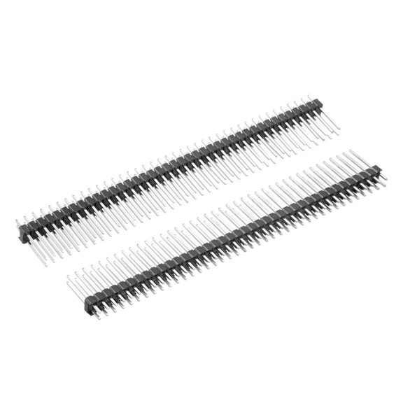 5Pcs 2.54mm Pitch 40-Pin 16mm Length 2 Row Straight Connector Pin Header Strip