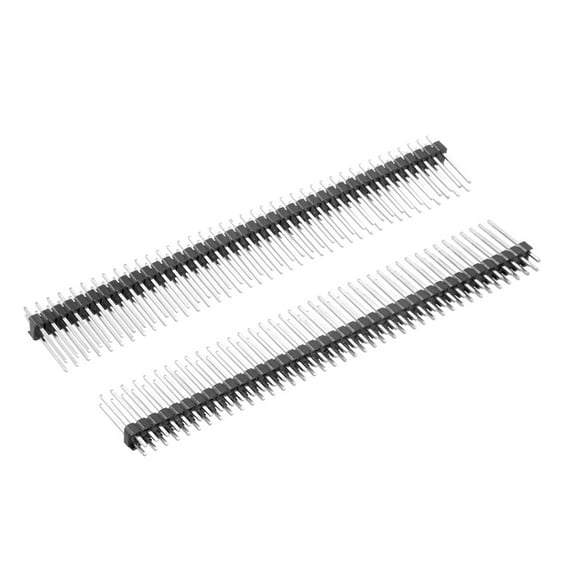5Pcs 2.54mm Pitch 40-Pin 20mm Length 2 Row Straight Connector Pin Header Strip