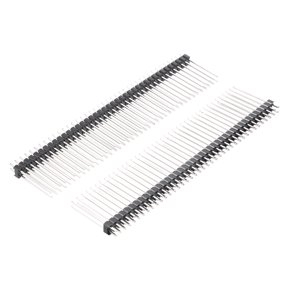 5Pcs 2.54mm Pitch 40-Pin 23mm Length 2 Row Straight Connector Pin Header Strip