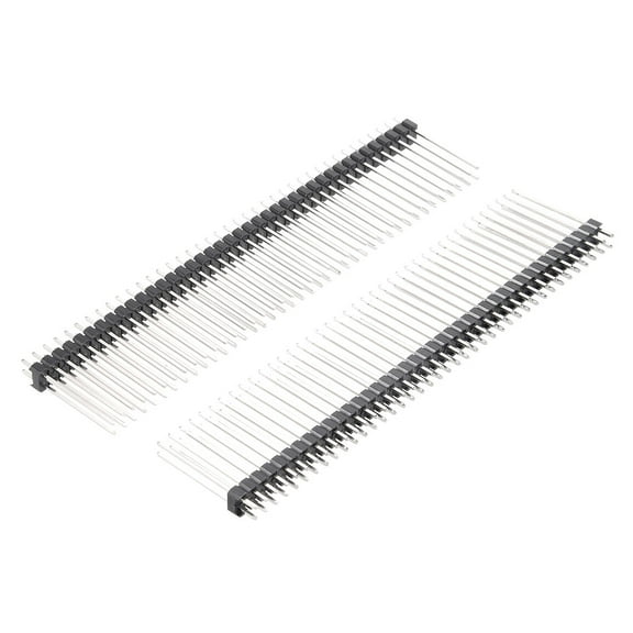 5Pcs 2.54mm Pitch 40-Pin 23mm Length 2 Row Straight Connector Pin Header Strip