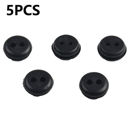 ~5Pcs 2 Hole Fuel Gas Tank ~Seal Grommet Lawn Mower ~Rubber Grommets Replacement ~For Trimmer Lawn ~Mower Garden Supplies