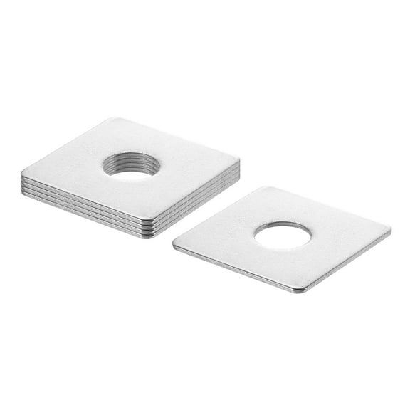 5Pcs 2" Square Plate Washer for 5/8" Bolt, 304 Stainless Steel Flat Bearing Plate (0.12" Thick)