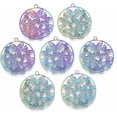 thumbnail image 1 of 5Pcs 201 Stainless Steel Filigree Pendants Jewelry Making Pendant Charms Ring with Butterfly for Women DIY Necklace Bracelet Earring Jewelry Craft Making 22.5x20.5x0.4mm Hole: 1.5mm, 1 of 2