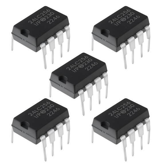 5Pcs 24LC256-I/P Memory Chip Module DIP-8 Serial EEPROM 256Kbit