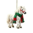 thumbnail image 1 of 5Pcs 2D Christmas Pendant under $5! Bzdzmqm 2D Acrylic Christmas Pony Ornament, Flat Christmas Tree Hanging Decoration, Holiday Home Decor Pendant for Trailer, Colorful Pony Shape Christmas Decor, 1 of 6