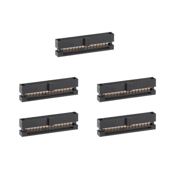 5Pcs 2x15Pin 1.27mm Pitch Double Rows Straight Connector IDC FC Ejector Header