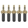 thumbnail image 1 of 5Pcs 3.5mm Plugs Metal Connector Mini 3.5mm Screw Lock Stereo Jack Plug with M6 Internal Thread, 1 of 5