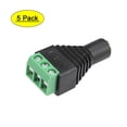 thumbnail image 1 of 5Pcs 3.5mm Stereo Audio Female to AV 3-Screw Terminal Female Connector for CCTV, 1 of 4
