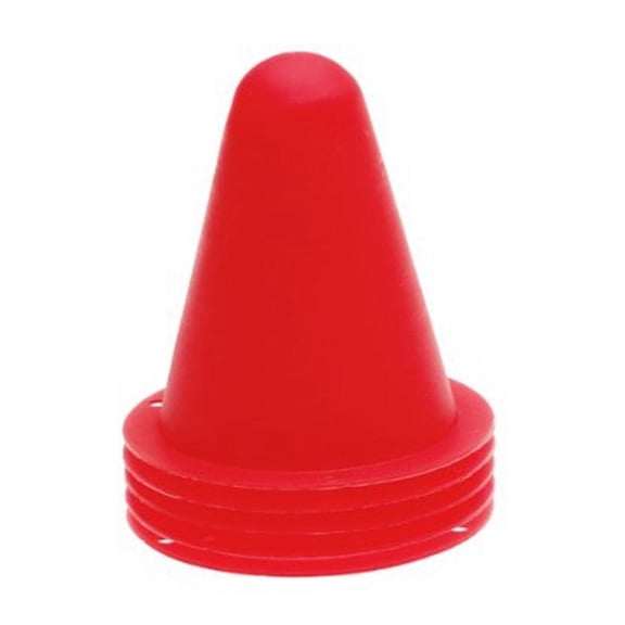 5Pcs 3 Inch PVC Bright-Colored Slalom Cones for Slalom Skating Cone Skating - Red