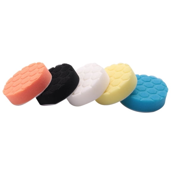 5Pcs 3 inch Polishing Pads Kit for Car Buffer Polisher - Sand, Wax, Polish, Seal