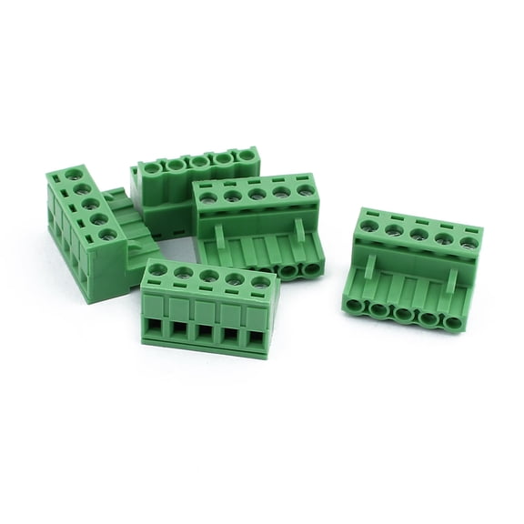 5Pcs 300V KF2EDGK 5.08mm Pitch 5-Pin PCB Screw Terminal Block Connector