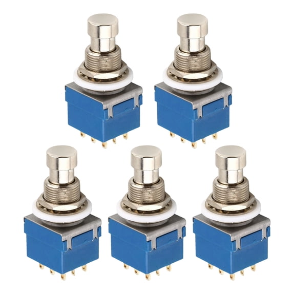 5Pcs 3PDT 9 Pin Box Stomps Guitar Effect Pedal Foot True Bypass Electric Guitar Effect Pedal Foot