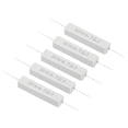 thumbnail image 1 of 5Pcs 4.7 Ohm Resistors, 10W Ceramic Cement Resistor Power Cement Resistor Kit Tolerance 5% for Power Adapters Audio, 1 of 4
