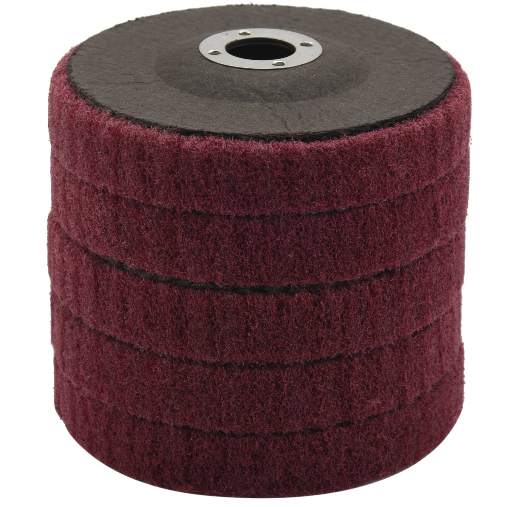 5Pcs 4 Inch Nylon Fiber Flap Disc Polishing Grinding Wheel,Scouring Pad