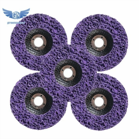 5Pcs 4" Poly Strip Disc Wheel Paint Rust Removal Clean For Angle Grinder