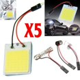 thumbnail image 1 of 5Pcs 48 SMD Cob Led 12V White Light Car Interior Panel Lights Dome Lamp Bulb, 1 of 12