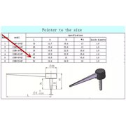5Pcs 49MM Length Universal Plastic Car Motorcycle Speedometer Needles Pointers