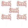 thumbnail image 1 of GOOHOCHY Pink Birthday Cupcake Topper for Decoration with Fun Design and Lightweight Paper Material, 1 of 7