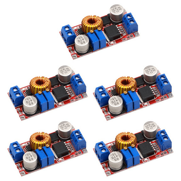 5Pcs 5A DC to DC CC CV Lithium Battery Charging Board Led Power Converter 5-32V to 0.8-30V Lithium Charger Module XL4015