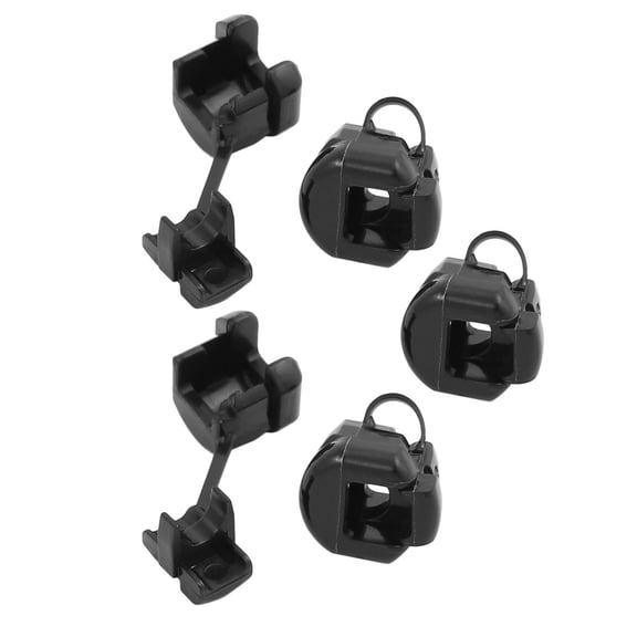 5Pcs 5N-4 Round Cable Wire Strain Relief Bush Grommet 11mm Diameter Black