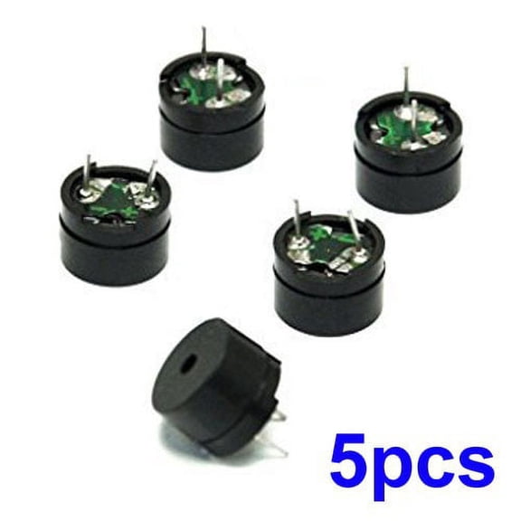 5Pcs 5V Piezo Sounders Passive Buzzer Component For Arduino Mini Alarm Speaker Electric Xt-Xxq With Integrated Structure