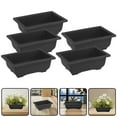 thumbnail image 1 of 5Pcs 6.5 Inch Bonsai Training Pots, Rectangular Plastic Growing Pots for Garden Yard, 1 of 8