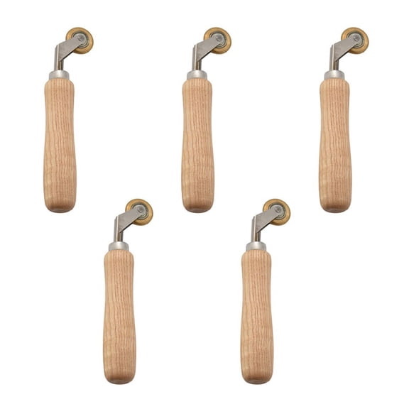 5Pcs 6mm Brass Penny Roller with Bearing Plastic Hot Air Welder Tool Welding Soldering Supplies Welding Nozzles