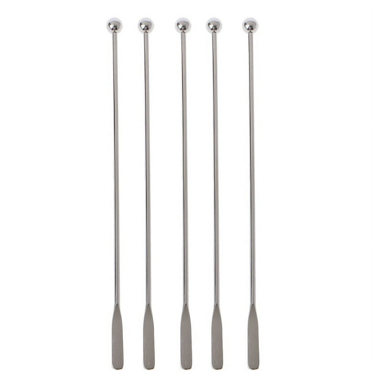5Pcs 7.5 Stainless Steel Reusable Epoxy Resin Mixing Sticks Resin Tools  Coffee Beverage Drink Stirring Stirrers Tools