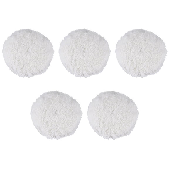 5Pcs 7 Inch Inch 180mm Soft Wool Clean Polishing Buffing Bonnet Pad for Car Auto Polisher