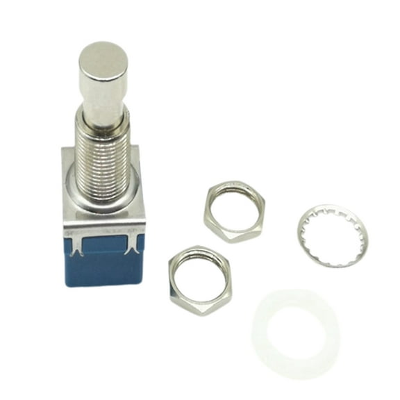 5Pcs 9 Pin Latching Stomps Push Button Foot Switch Guitar Effect Pedal 3PDT Footswitch True Bypass Easy to Use