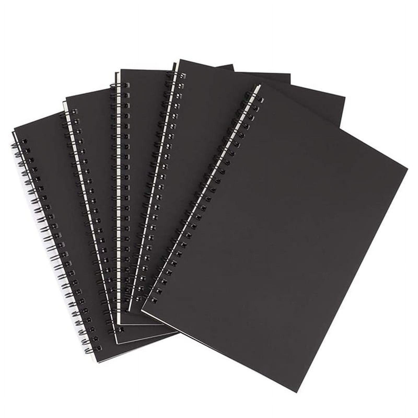 https://i5.walmartimages.com/seo/5Pcs-A5-Black-Spiral-Notebook-Blank-Sketchbook-Unruled-Journal-Pack-Thick-Blank-Paper-50-Sheet-100-Unlined_a81e5c1c-caaa-40d2-8625-ee3e944a85f0.896e139f8f3ffc4f121006a8c87e5ba2.jpeg