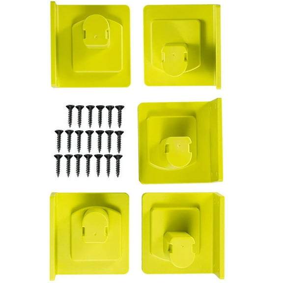 5Pcs ABS Tool Mount Holder for Ryobi 18V Battery Tools Sturdy and Durable, for Carpenters and Builders