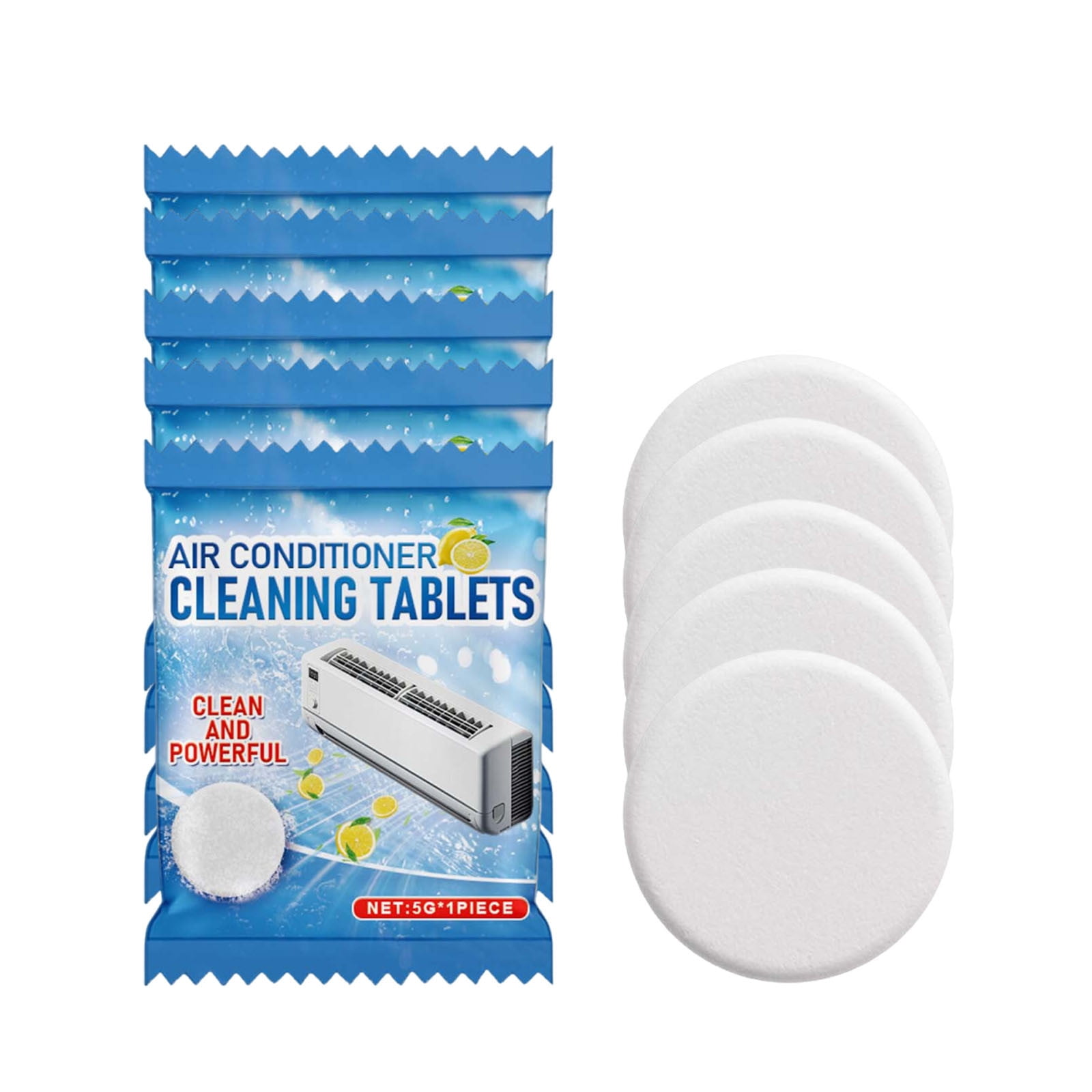 5Pcs AC Cleaning Tablet, AC Drains Pan Tablets, Odor Descaling AC ...