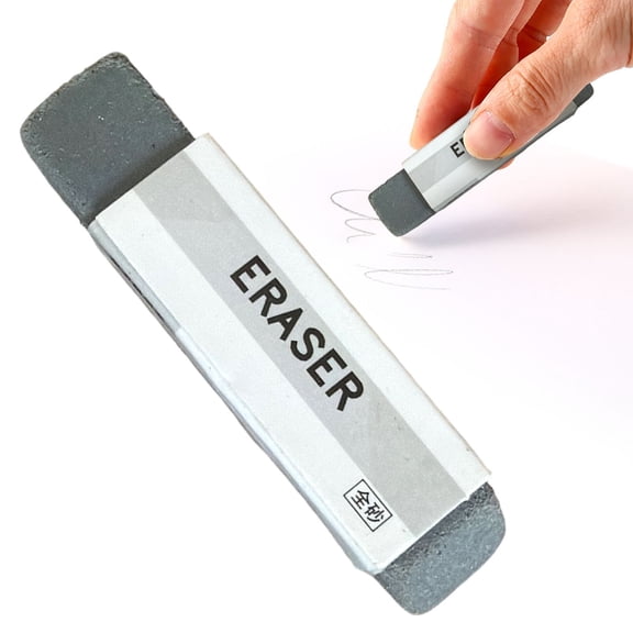 5Pcs Abrasive Ink Erasers for Ballpoint and Gel Pens, Portable Precision Cleaning Rubber Erasers Low Dust Design for Students Exam Drawing Study Use