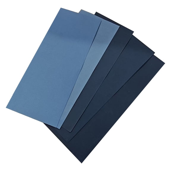 5Pcs Abrasive Sheets 9x3.6 Inch Carbon Sandpaper Wet Dry Use Multiple Surfaces