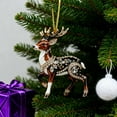 thumbnail image 1 of 5Pcs Acrylic Christmas Pendant under $5! Bzdzmqm Acrylic Christmas Pendant Hanging Ornaments, 2D Animal Christmas Tree Decorations, Festive Holiday Home Decor, Christmas Tree Ornaments Set, 1 of 5